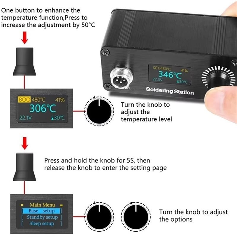 【A56X】T12 Portable Mini Digita - Digital Soldering Station T12 recension och pris