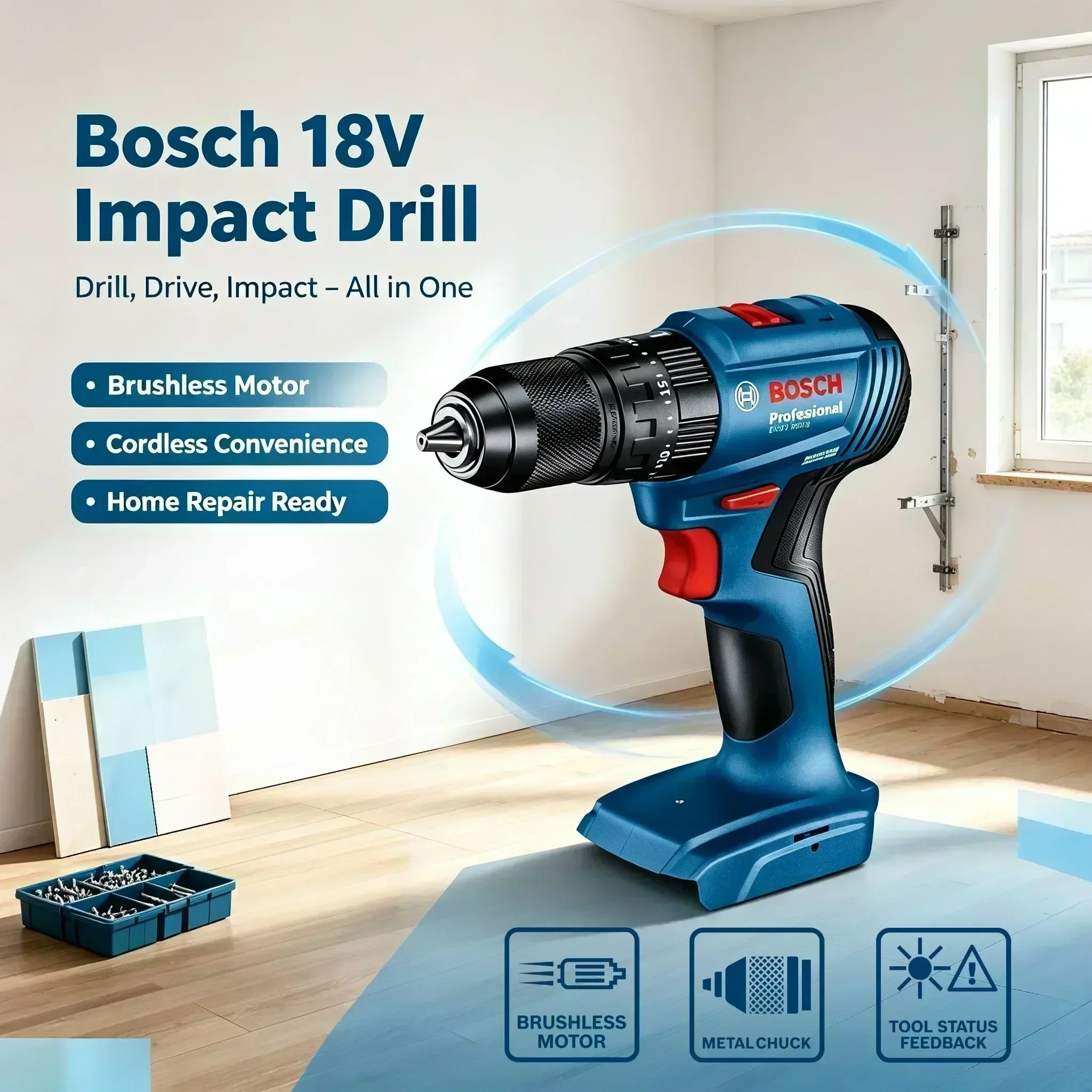 Bosch GSB 185-LI 18V Brushless - Brushless Cordless Electric Drill 18V recension och pris