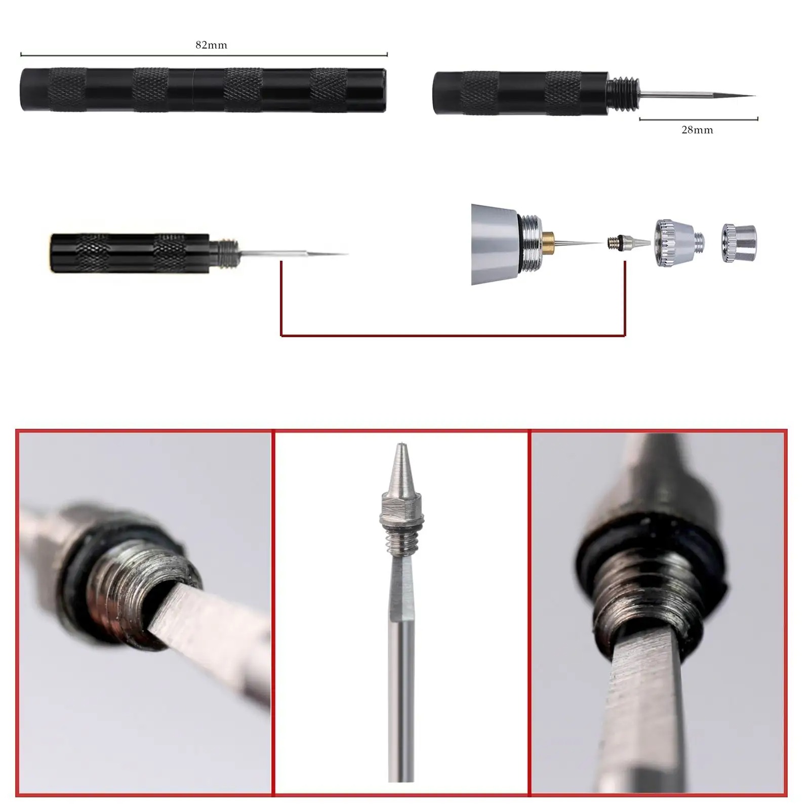 Airbrush Cleaning Kit Clean Po - Airbrush Kit With Mini Compressor recension och pris