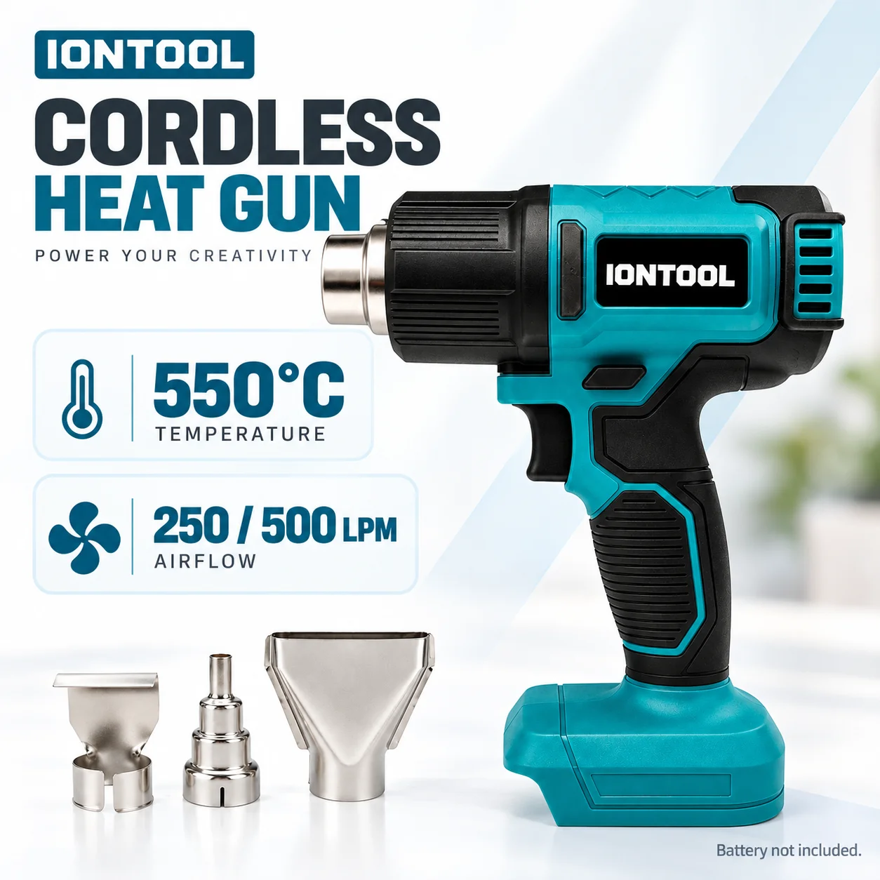 IONTOOL 550℃ Dual-Speed Compac - Cordless Heat Gun For Shrink Tubing recension och pris