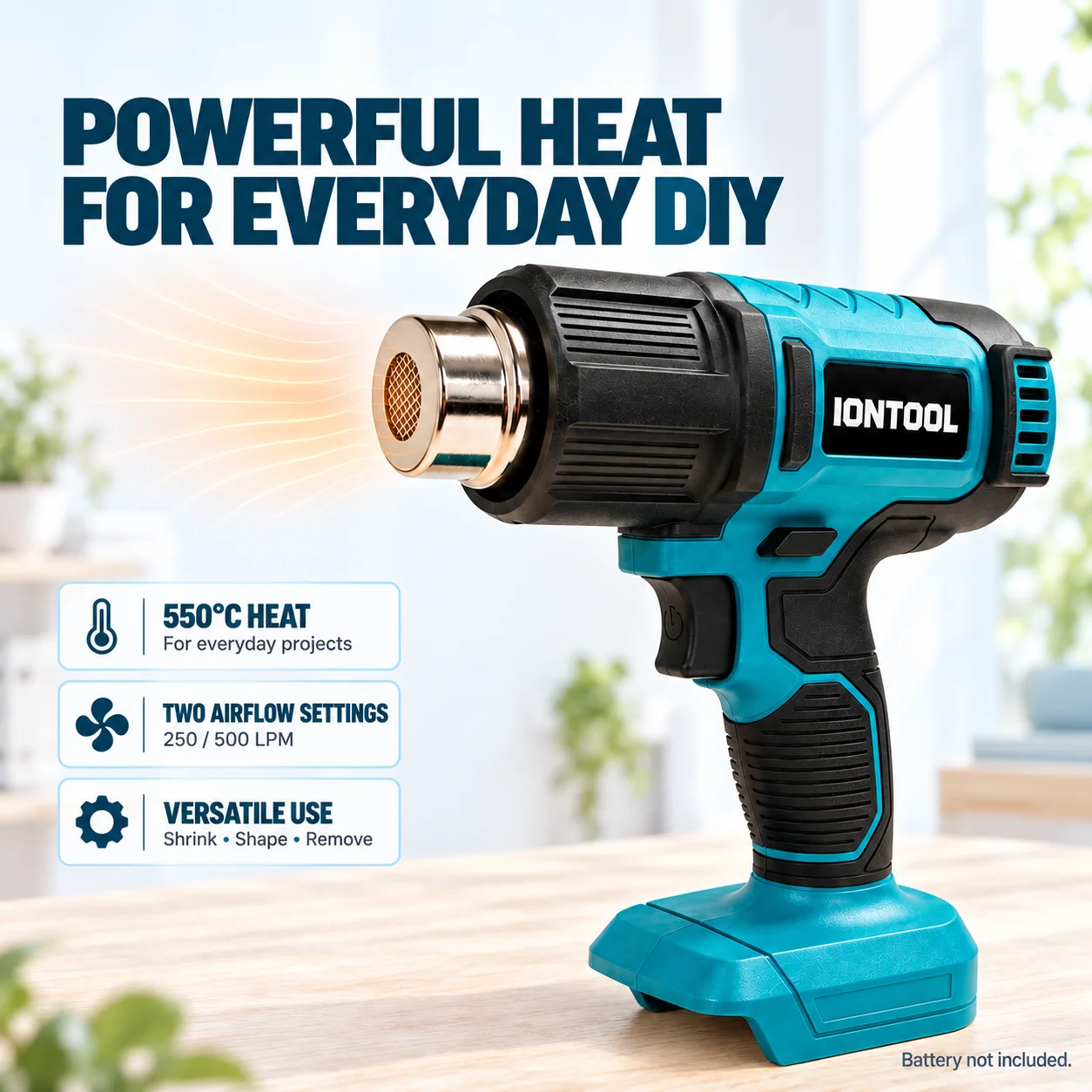 IONTOOL 550℃ Dual-Speed Compac - Cordless Heat Gun For Shrink Tubing recension och pris