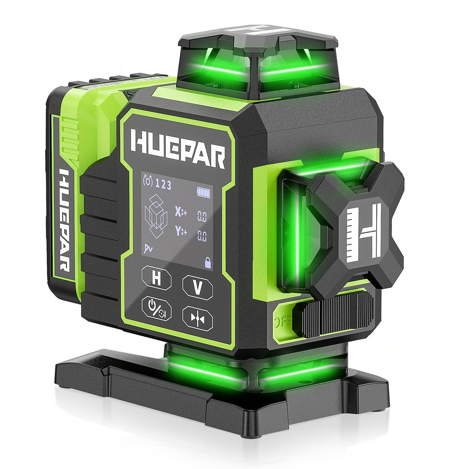 2026 Huepar W04CG Green Lasers - Laser Level 16 Lines 4D Green recension och pris