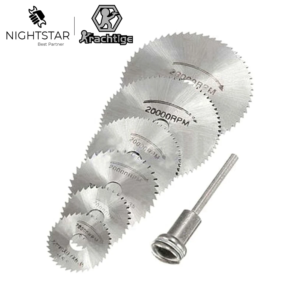 7pcs Mini HSS Circular Saw Bla - Cordless Rotary Tool Kit Accessories recension och pris