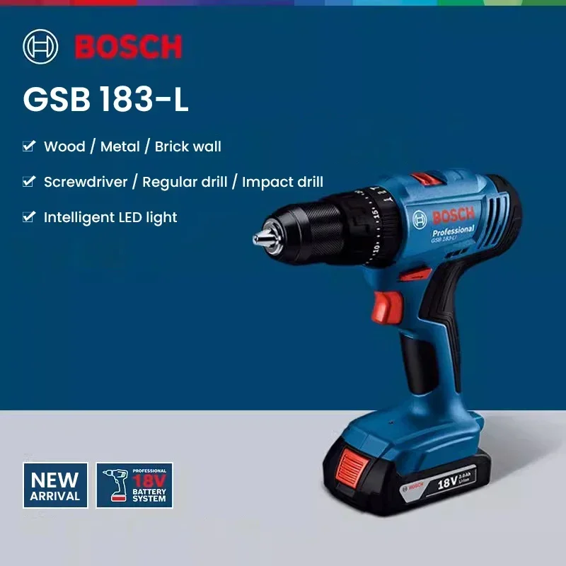 Bosch GSB183-LI 18V Cordless I - Brushless Cordless Electric Drill 18V recension och pris