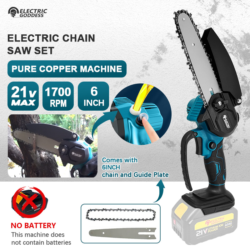 1700RPM 6 Inch Mini Cordless E - Mini Electric Chainsaw 6 Inch recension och pris