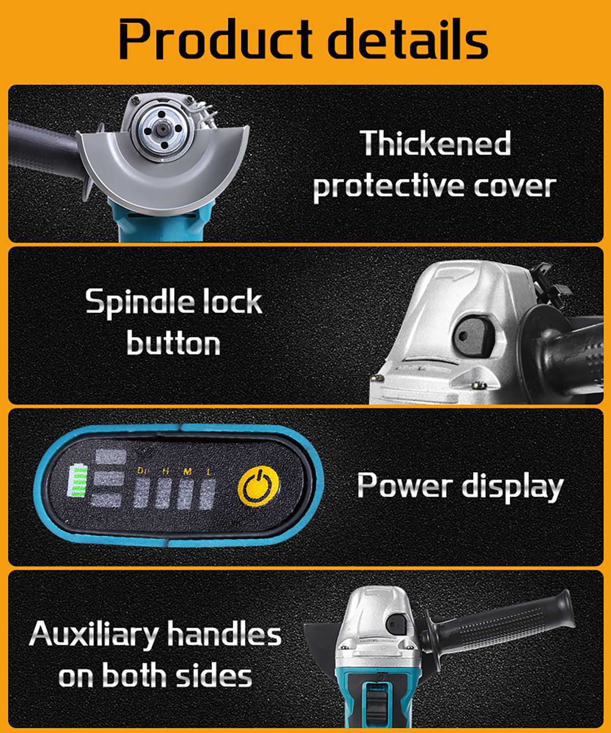 21V Brushless Angle Grinder Br - Brushless Angle Grinder Battery Powered recension och pris